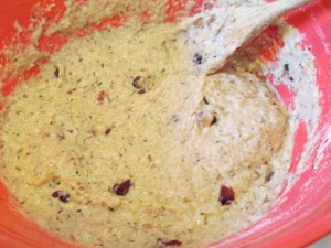 Cherry Delight Bread - the beginning stages